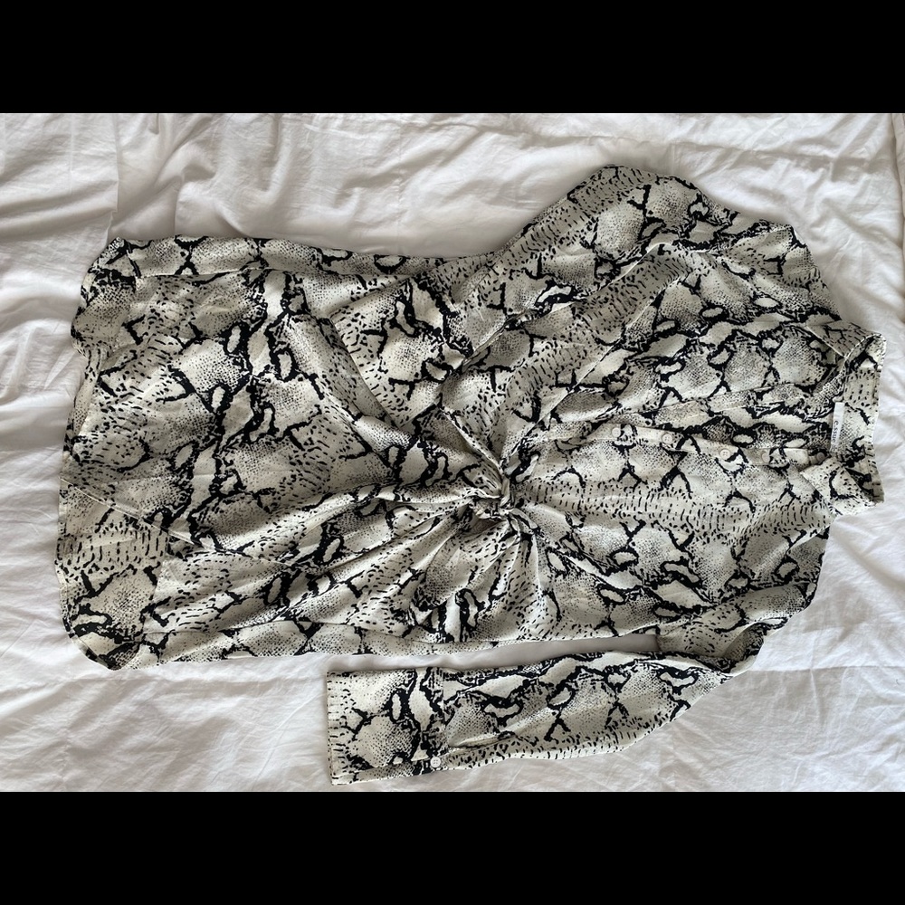 Animal Print tie shift dress